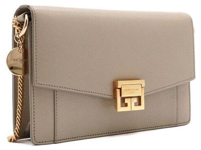 Givenchy Borsa a tracolla e crossbody in pelle beige con catena Marrone - vista 3