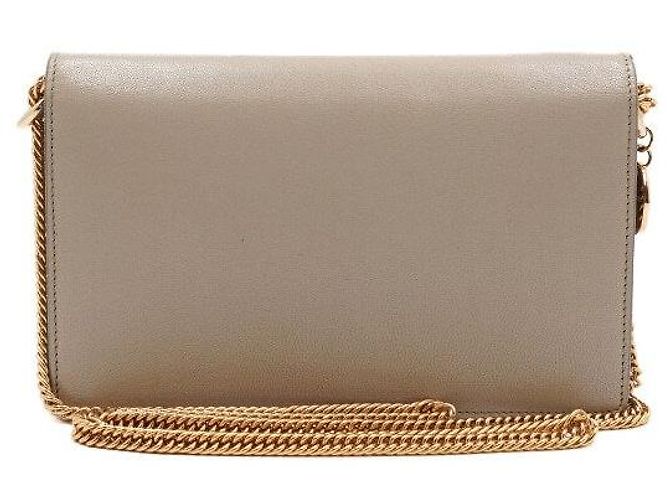 Givenchy Borsa a tracolla e crossbody in pelle beige con catena Marrone - vista 4