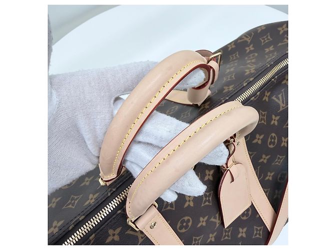 Louis Vuitton Borsa a tracolla Monogram Keepall Boston Nera Nero - vista 5