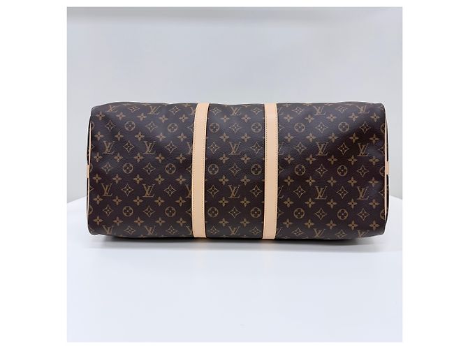 Louis Vuitton Borsa a tracolla Monogram Keepall Boston Nera Nero - vista 7
