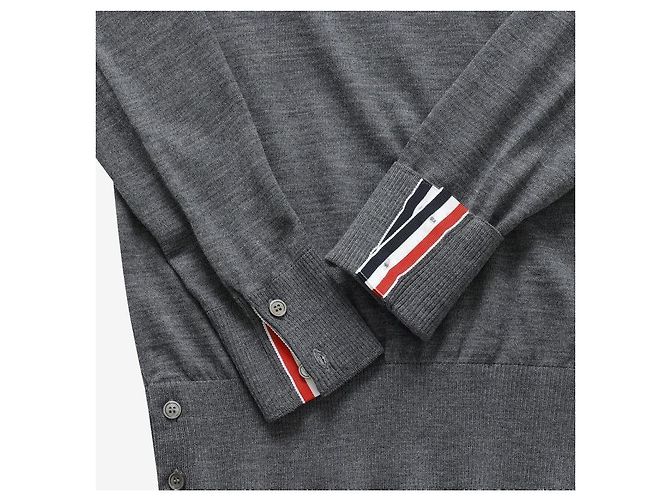 Thom Browne Strickpullover aus Merinowolle mit Bar-Streifen für Herren Braun - Ansicht 8