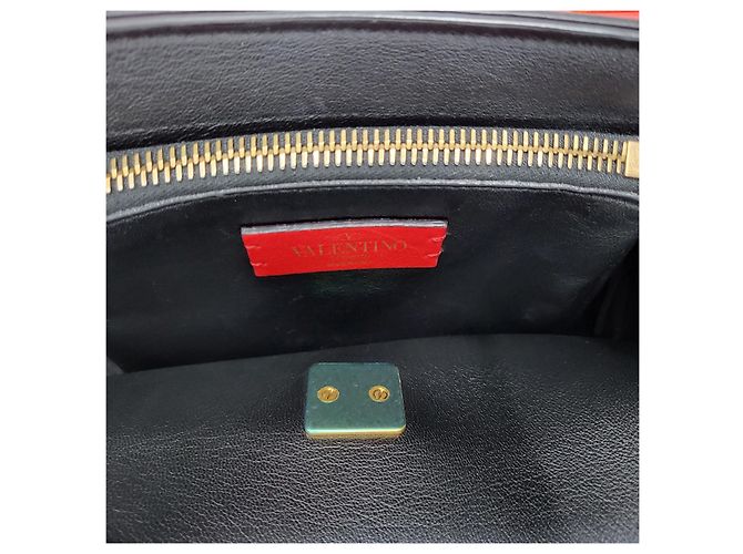 Valentino Borsa a tracolla piccola Rockstud in pelle nera Nero - vista 7