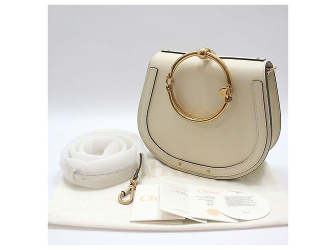 Chloé Borsa a tracolla e crossbody Nile Medium Bracelet Bianco - vista 2