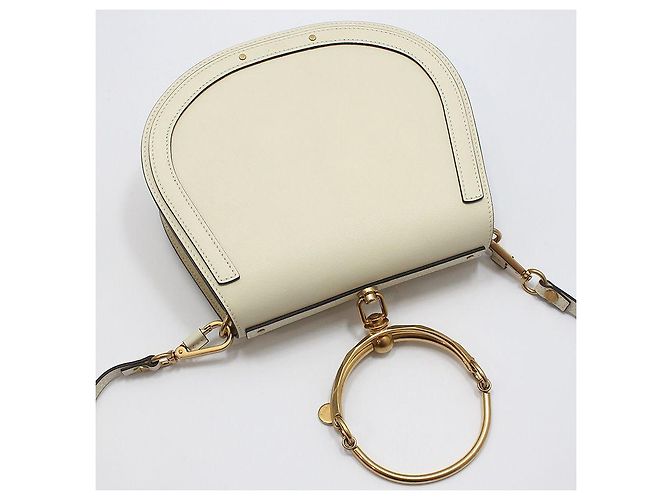 Chloé Borsa a tracolla e crossbody Nile Medium Bracelet Bianco - vista 4