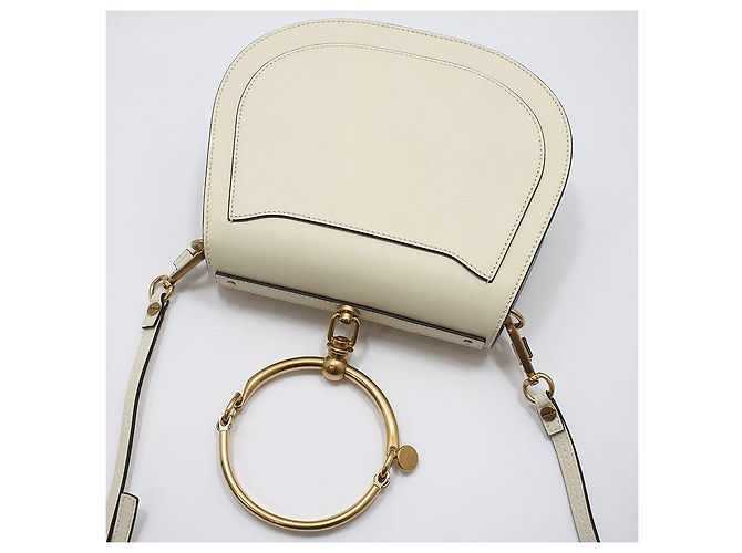 Chloé Borsa a tracolla e crossbody Nile Medium Bracelet Bianco - vista 5