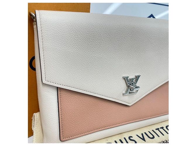 Louis Vuitton Clutch con catena Mylockme Marrone - vista 4
