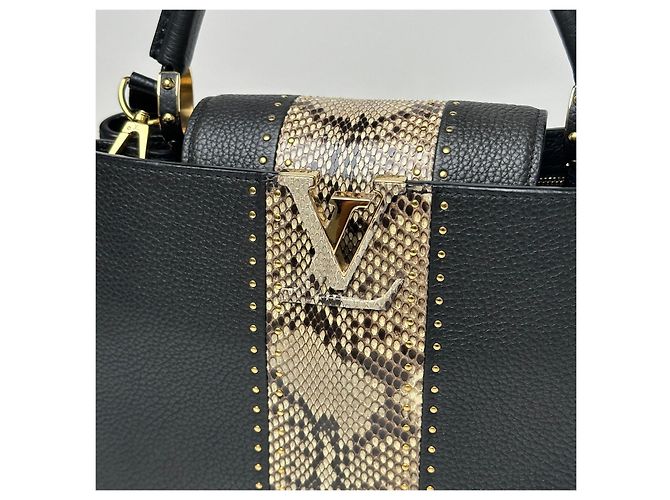 Louis Vuitton Capucines MM Python Black - view 11