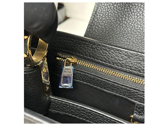 Louis Vuitton Capucines MM Python Black - view 6