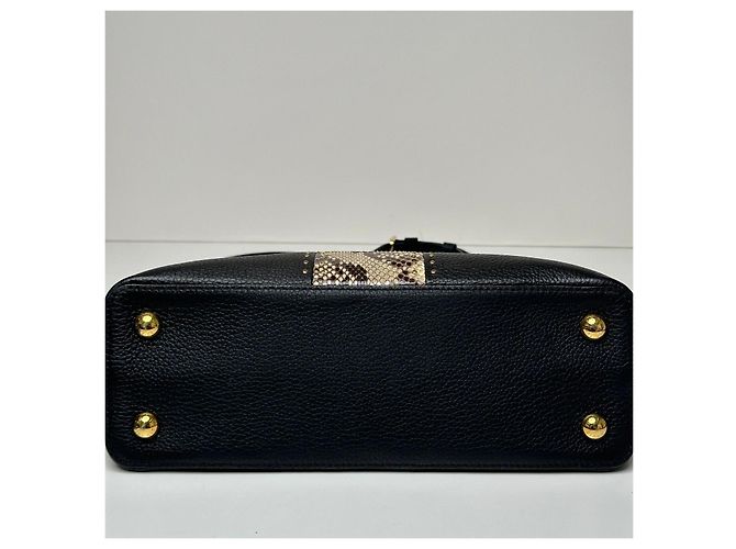 Louis Vuitton Capucines MM Python Black - view 8