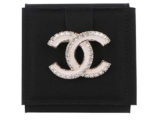 Chanel Spilla CC Logo con Cristalli Multicolore - vista 6