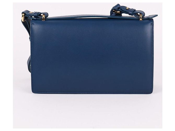 Borsa a tracolla Salvatore Ferragamo Gancini Gold Eileen Blue - vista 4
