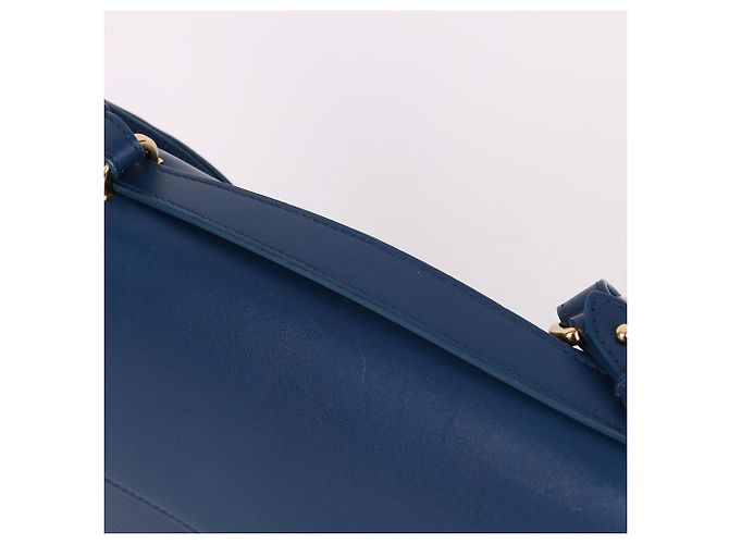 Borsa a tracolla Salvatore Ferragamo Gancini Gold Eileen Blue - vista 5