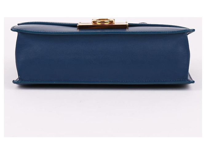 Borsa a tracolla Salvatore Ferragamo Gancini Gold Eileen Blue - vista 7