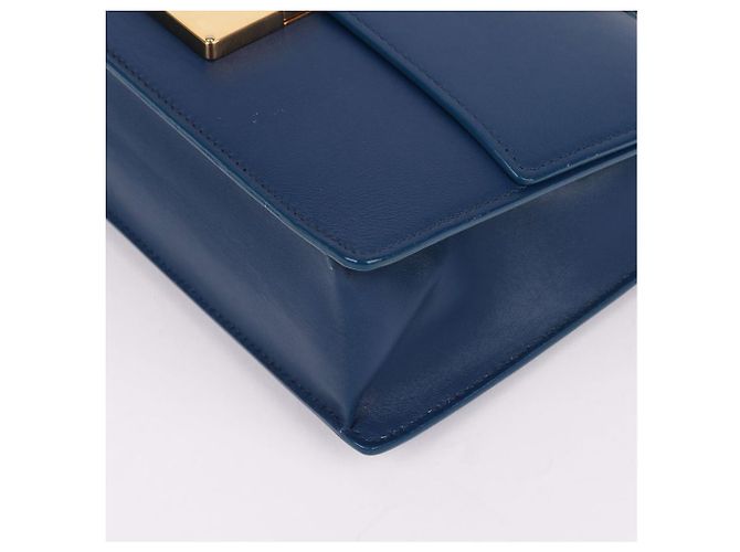 Borsa a tracolla Salvatore Ferragamo Gancini Gold Eileen Blue - vista 9