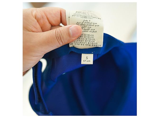 Gucci Logo Baseball Cap Baumwolle Blau Gelb - Ansicht 23