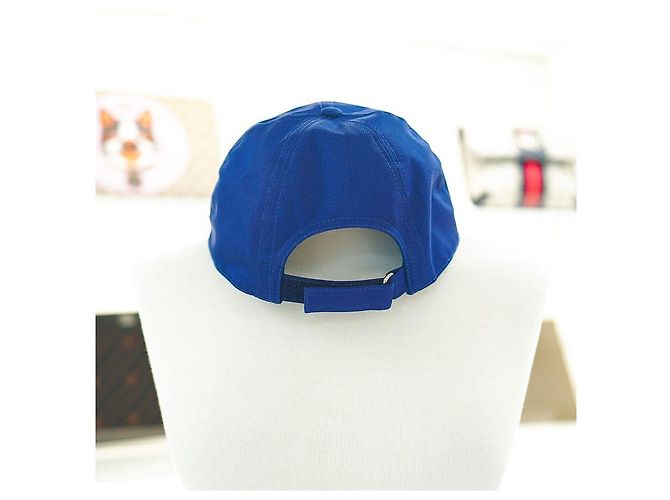 Gucci Logo Baseball Cap Baumwolle Blau Gelb - Ansicht 3