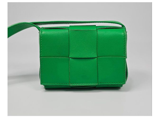 Bottega Veneta Borsa Mini Cassette Intrecciato Argento - vista 2