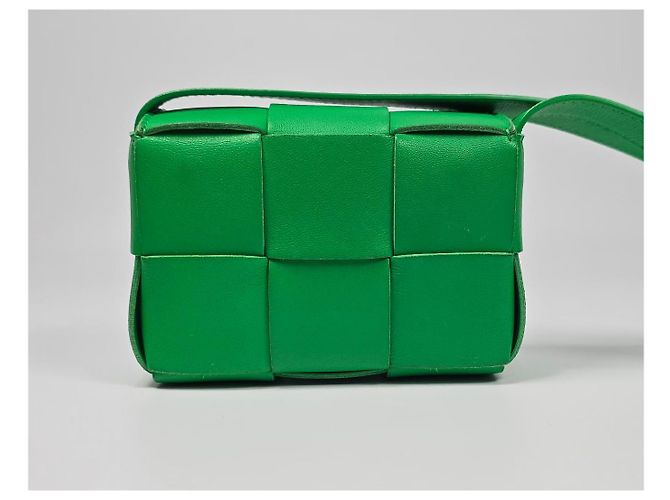 Bottega Veneta Borsa Mini Cassette Intrecciato Argento - vista 3