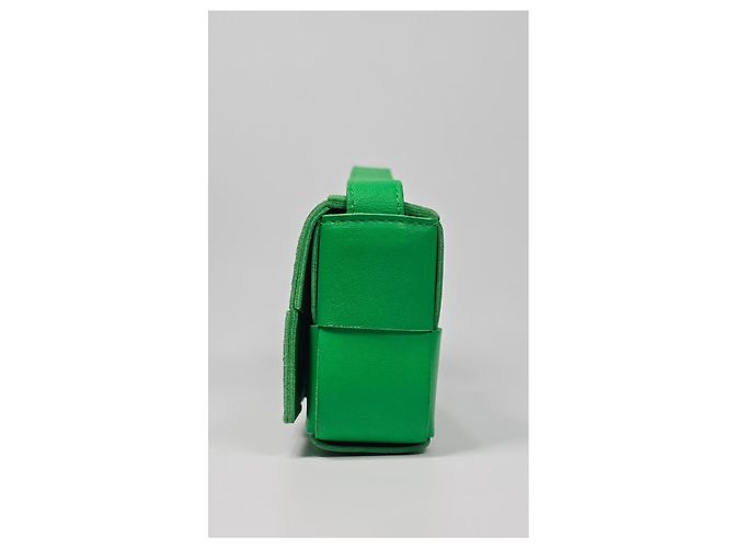 Bottega Veneta Borsa Mini Cassette Intrecciato Argento - vista 4