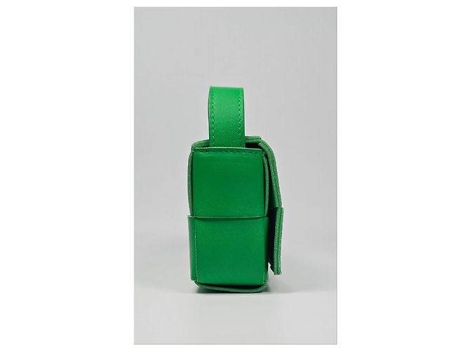 Bottega Veneta Borsa Mini Cassette Intrecciato Argento - vista 5