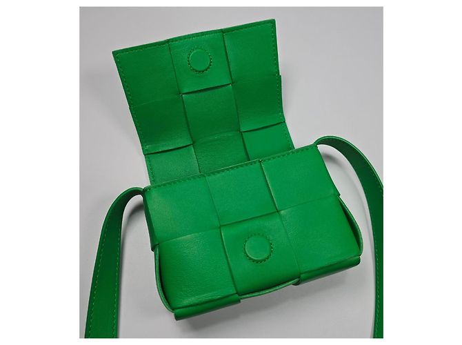 Bottega Veneta Borsa Mini Cassette Intrecciato Argento - vista 8