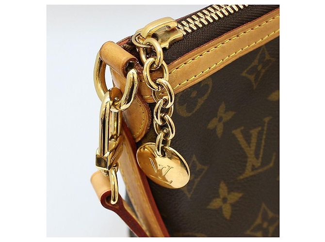 Louis Vuitton Borsa a Spalla Palermo PM in Monogram Canvas Marrone - vista 10