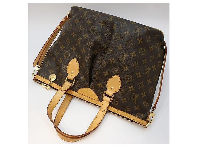 Louis Vuitton Borsa a Spalla Palermo PM in Monogram Canvas Marrone - vista 4