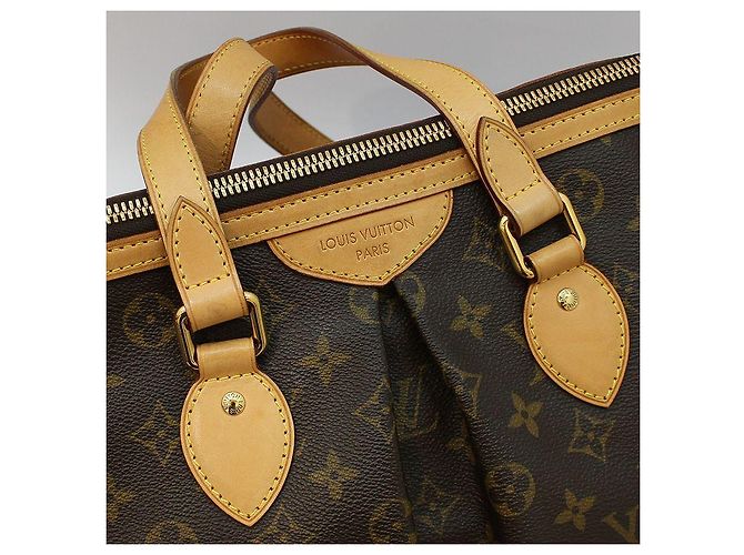 Louis Vuitton Borsa a Spalla Palermo PM in Monogram Canvas Marrone - vista 7