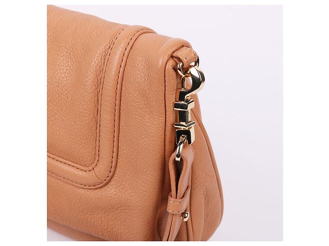 Tory Burch Borsa a tracolla Beige con logo e patta Marrone - vista 6