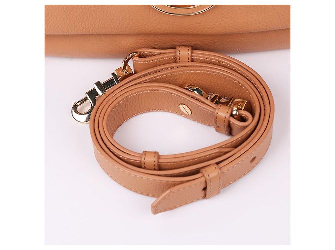 Tory Burch Borsa a tracolla Beige con logo e patta Marrone - vista 7