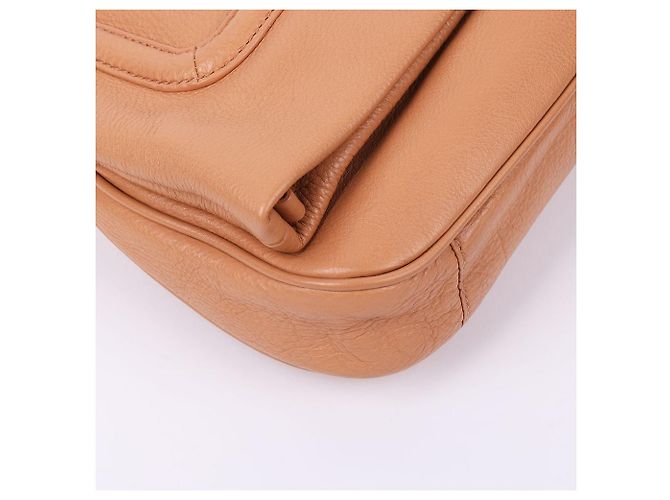 Tory Burch Borsa a tracolla Beige con logo e patta Marrone - vista 9