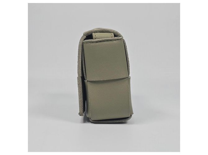 Bottega Veneta Mini borsa Cassette in pelle Argento - vista 5