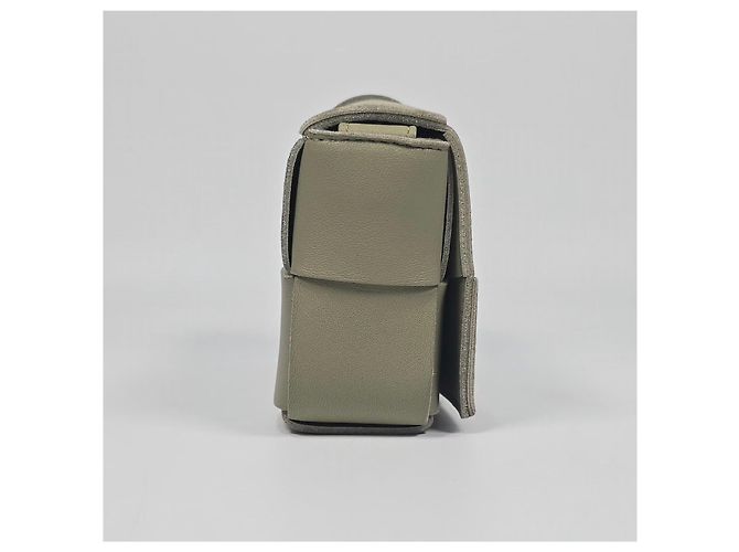 Bottega Veneta Mini borsa Cassette in pelle Argento - vista 6