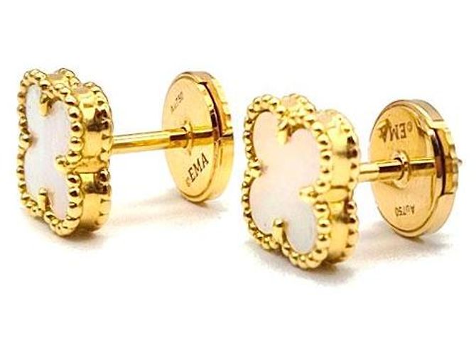 Van Cleef & Arpels Orecchini Sweet Alhambra Van Cleef Arpels D'oro - vista 2