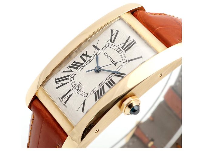 Cartier Orologio Tank American Watch Large da uomo Automatico Marrone - vista 11