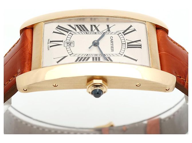 Cartier Orologio Tank American Watch Large da uomo Automatico Marrone - vista 13