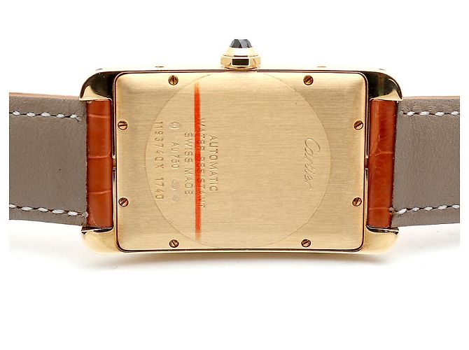 Cartier Orologio Tank American Watch Large da uomo Automatico Marrone - vista 15