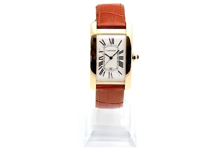 Cartier Orologio Tank American Watch Large da uomo Automatico Marrone - vista 4