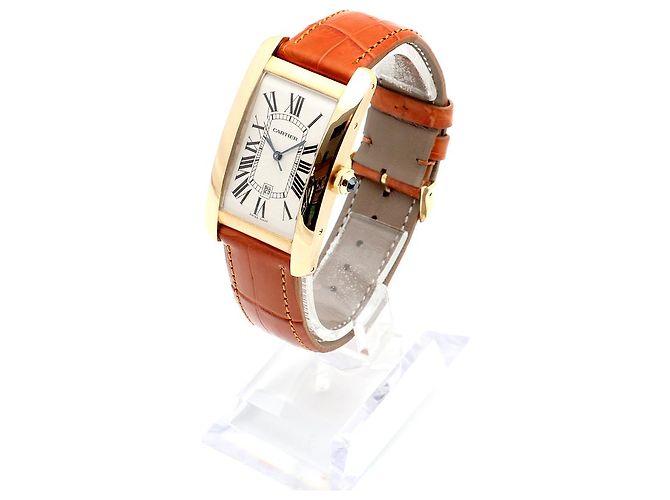Cartier Orologio Tank American Watch Large da uomo Automatico Marrone - vista 5