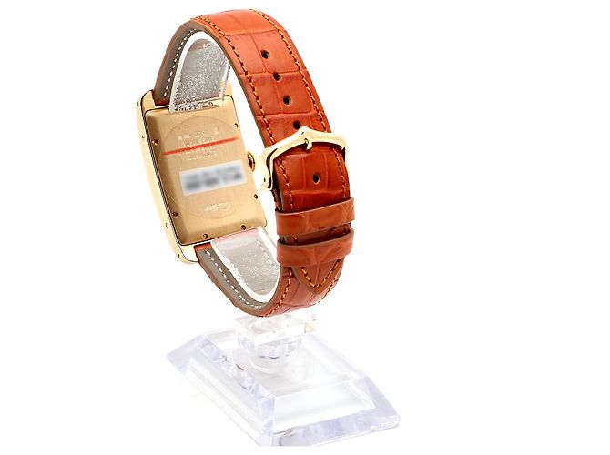 Cartier Orologio Tank American Watch Large da uomo Automatico Marrone - vista 6