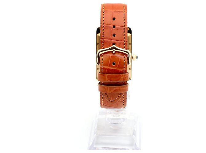 Cartier Orologio Tank American Watch Large da uomo Automatico Marrone - vista 7