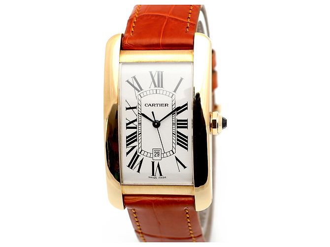 Cartier Orologio Tank American Watch Large da uomo Automatico Marrone - vista 9