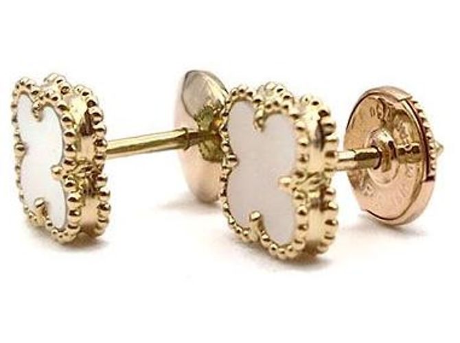 Van Cleef & Arpels Sweet Alhambra Ohrringe Gelb - Ansicht 2