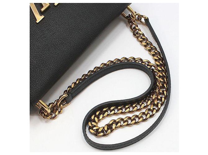 Louis Vuitton Borsa a tracolla Rockme Chain PM in pelle nera Nero - vista 10