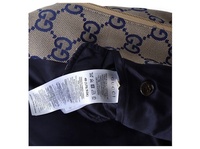 Gucci GG Jumbo Canvas Baumwoll-Zip-Up-Jacke Größe Mehrfarben - Ansicht 6