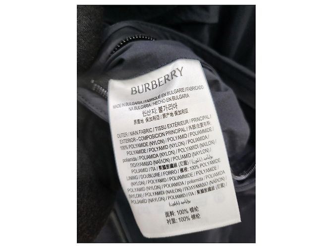 Burberry Giacca leggera con cappuccio e zip con ricami EKD Nero - vista 4
