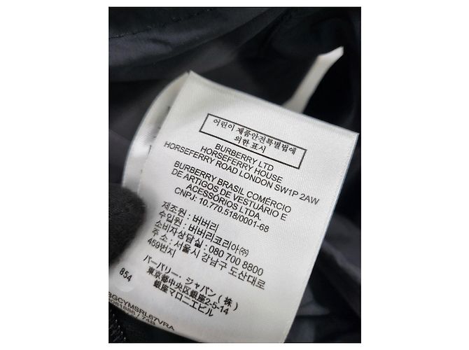 Burberry Giacca leggera con cappuccio e zip con ricami EKD Nero - vista 5