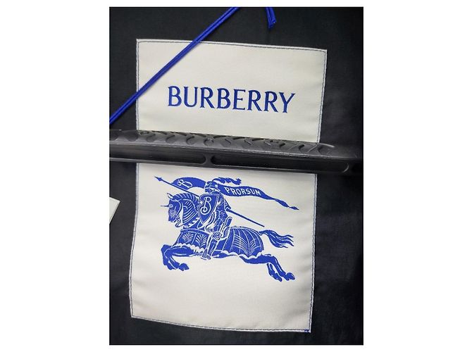 Burberry Giacca leggera con cappuccio e zip con ricami EKD Nero - vista 8