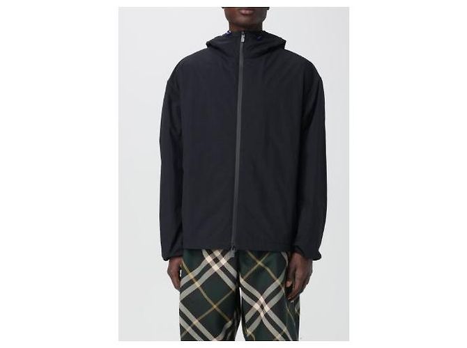 Burberry Giacca leggera con cappuccio e zip con ricami EKD Nero - vista 9