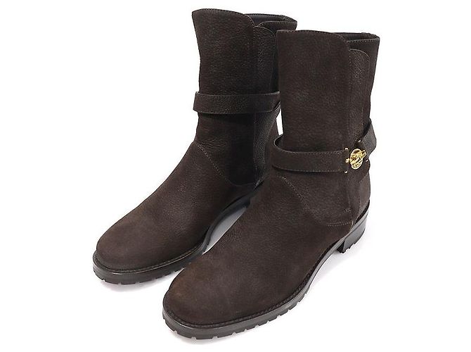 Loro Piana Botines de nubuck marrón para mujer Castaño - vista 3